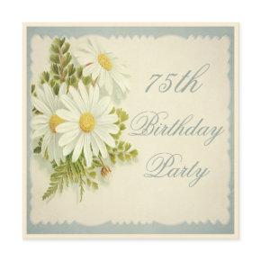 Chic Vintage Daisies 75th Birthday