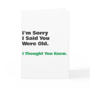 Funny Old Age