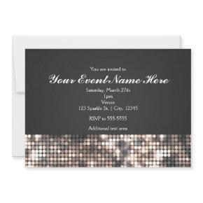 Sparkle Sequins Black Glam Wedding